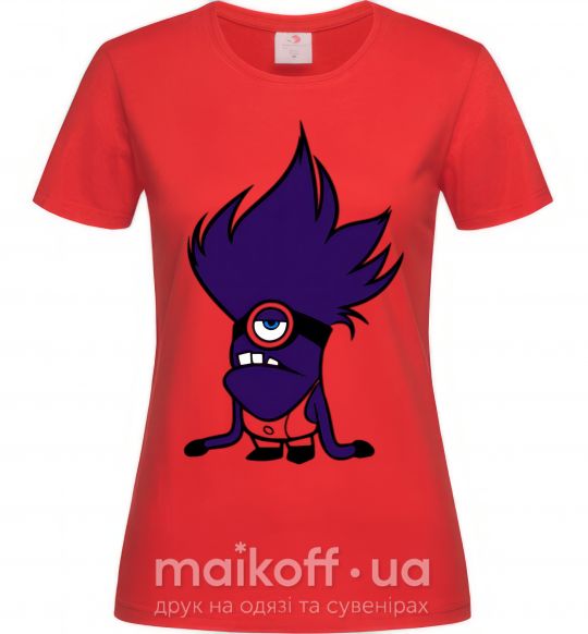 Жіноча футболка Миньон фиолетовый Червоний фото