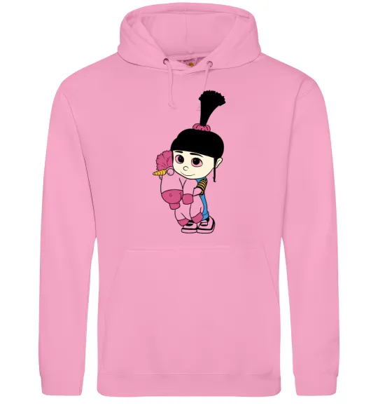 Чоловіча толстовка (худі) Агнес з єдинорогом Рожевий фото