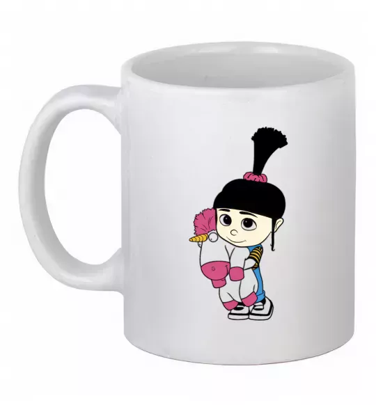 Чашка керамическая Агнес з єдинорогом Белый фото