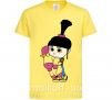 Дитяча футболка Агнес с единорогом Лимонний фото