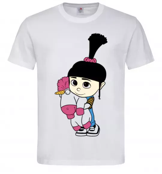 Чоловіча футболка Агнес з єдинорогом Білий фото