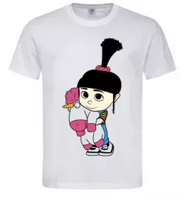 Чоловіча футболка Агнес з єдинорогом Білий фото