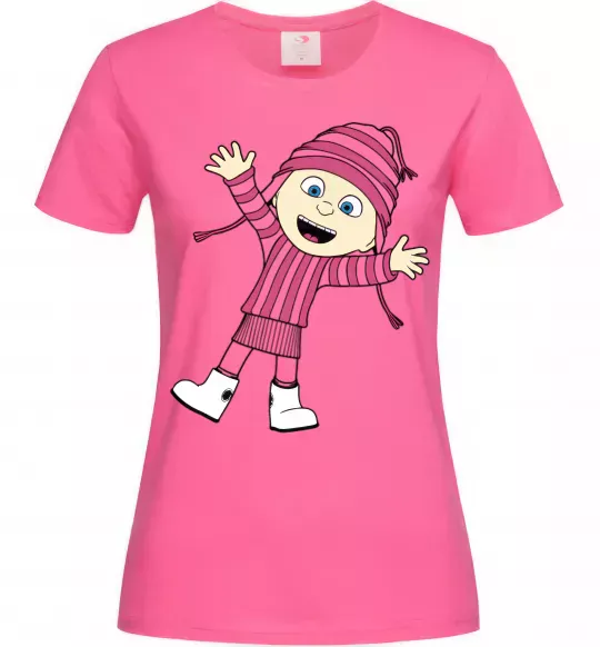 Жіноча футболка Едіт Яскраво-рожевий фото