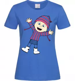 Жіноча футболка Едіт Яскраво-синій фото