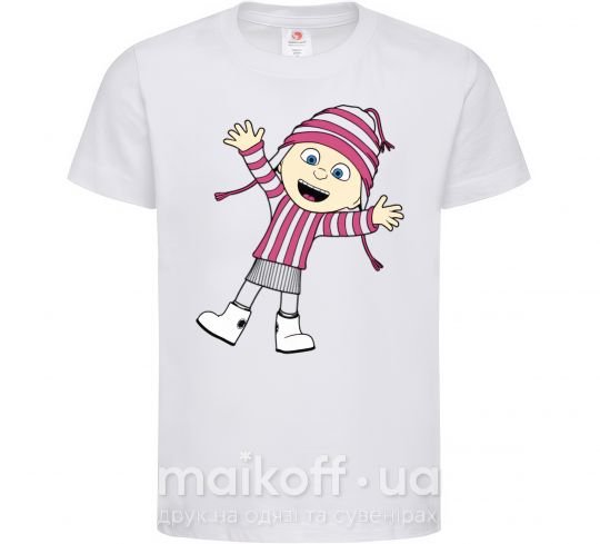 Детская футболка Эдит Белый фото