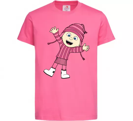 Дитяча футболка Едіт Яскраво-рожевий фото