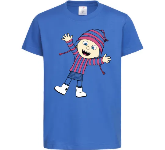 Дитяча футболка Едіт Яскраво-синій фото