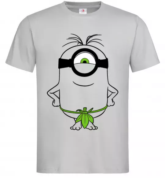 Мужская футболка Міньйон островитянин Серый фото