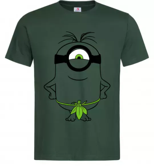 Мужская футболка Міньйон островитянин Темно-зеленый фото