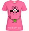 Женская футболка Миньон островитянин Ярко-розовый фото