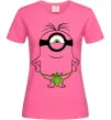 Женская футболка Міньйон островитянин Ярко-розовый Женская футболка Міньйон островитянин Ярко-розовый фото