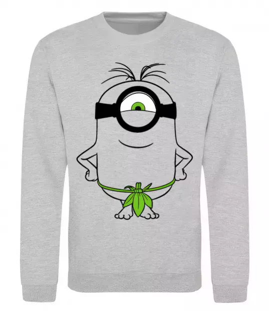 Свитшот Міньйон островитянин Серый меланж фото