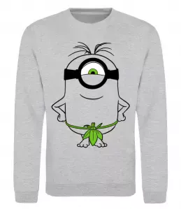 Світшот Міньойни Орландо Сірий меланж фото