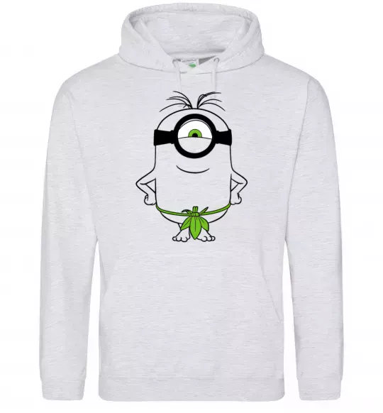 Чоловіча толстовка (худі) Міньйон островитянин Сірий меланж фото