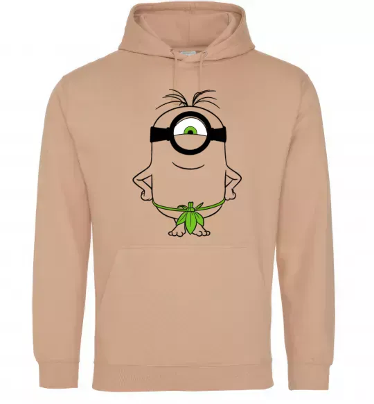 Чоловіча толстовка (худі) Міньйон островитянин Пісочний фото