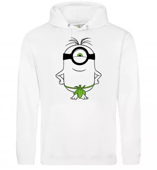 Женская толстовка (худи) Міньйон островитянин Белый фото