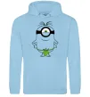 Женская толстовка (худи) Міньйон островитянин Голубой фото