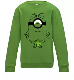 Детский Свитшот Міньйон островитянин Лаймовый фото