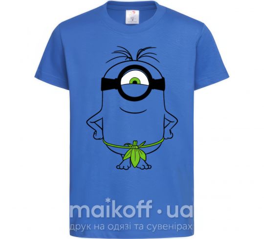 Детская футболка Миньон островитянин Ярко-синий фото