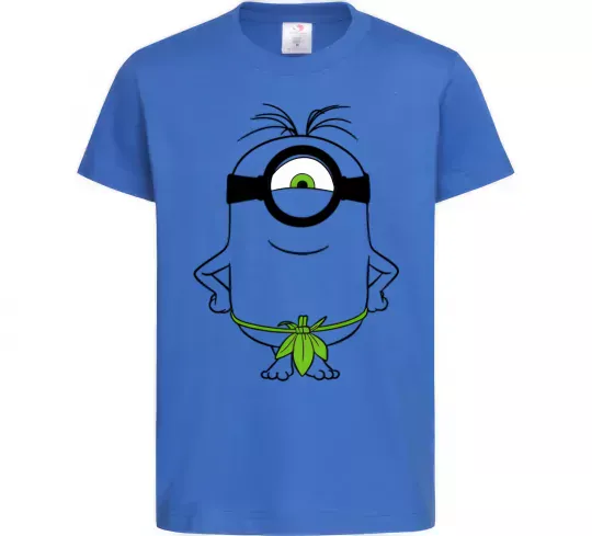 Дитяча футболка Міньйон островитянин Яскраво-синій фото