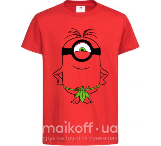 Детская футболка Миньон островитянин Красный фото