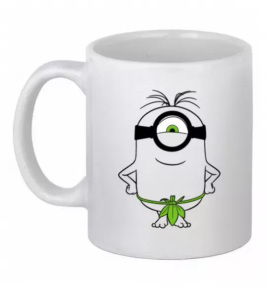 Чашка керамічна Міньйон островитянин Білий фото