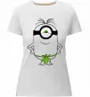 Жіноча преміум футболка Міньйон островитянин Білий фото