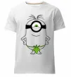 Чоловіча преміум футболка Міньйон островитянин Білий фото
