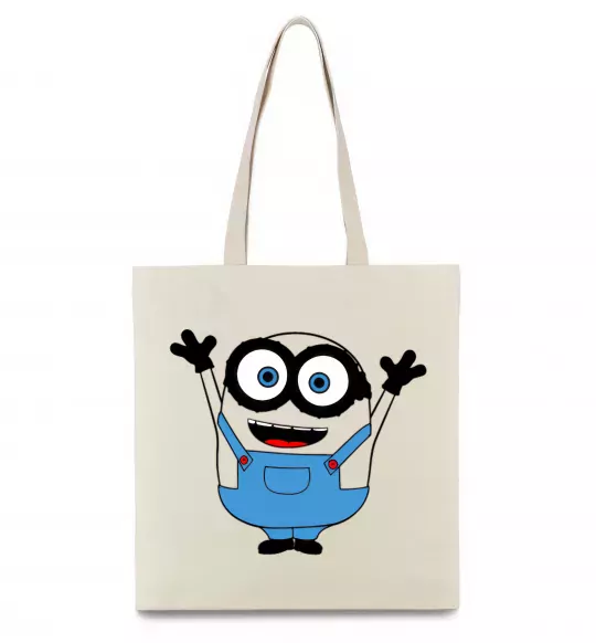 Еко-сумка Радісний міньйон Бежевий фото