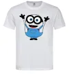 Чоловіча футболка Радісний міньйон Білий Чоловіча футболка Радісний міньйон Білий фото