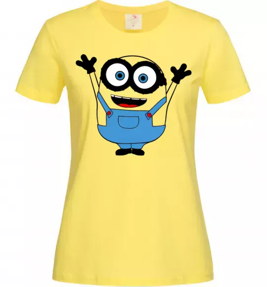 Жіноча футболка Радісний міньйон Лимонний фото