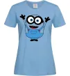 Жіноча футболка Радісний міньйон Блакитний фото