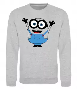 Світшот Міньойни Орландо Сірий меланж фото