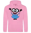 Чоловіча толстовка (худі) Радісний міньйон Рожевий фото