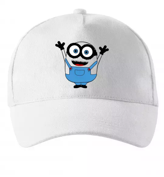 Кепка Радісний міньйон Белый фото