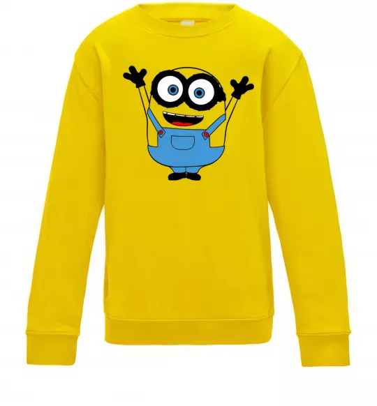 Дитячий світшот Радісний міньйон Сонячно жовтий фото