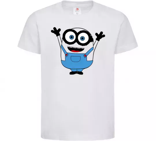 Детская футболка Радісний міньйон Белый фото
