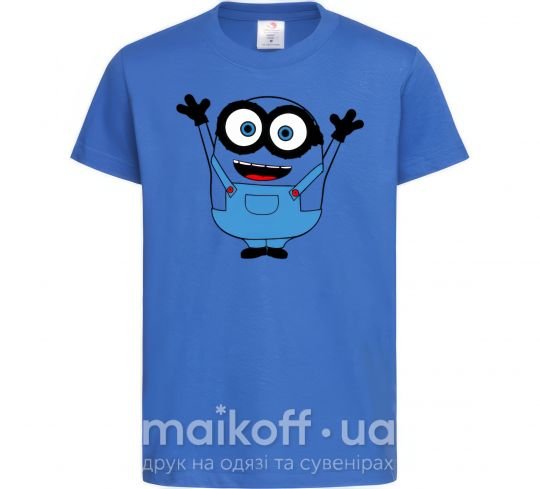Дитяча футболка Радосный миньон Яскраво-синій фото