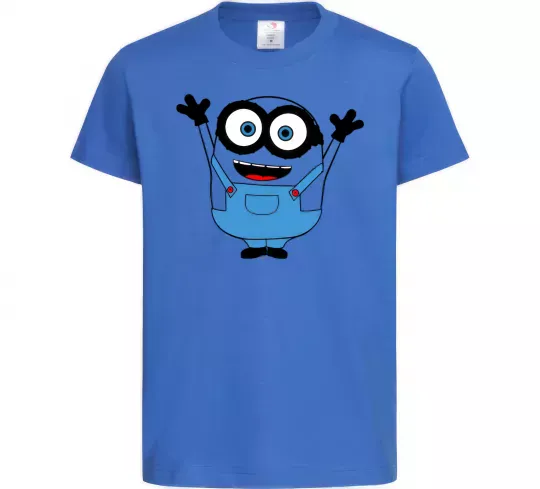 Детская футболка Радісний міньйон Ярко-синий фото