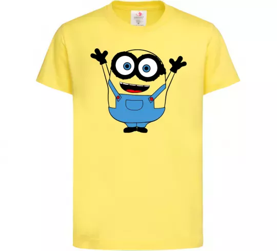 Детская футболка Радісний міньйон Лимонный фото