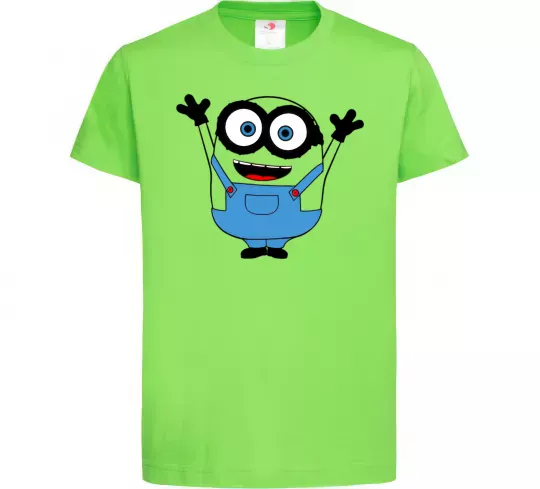 Детская футболка Радісний міньйон Лаймовый фото
