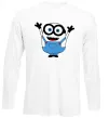Лонгслив Радісний міньйон Белый фото