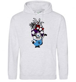 Мужская толстовка (худи) Міньйон з фруктами