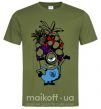 Чоловіча футболка Миньон с фруктами Оливковий фото