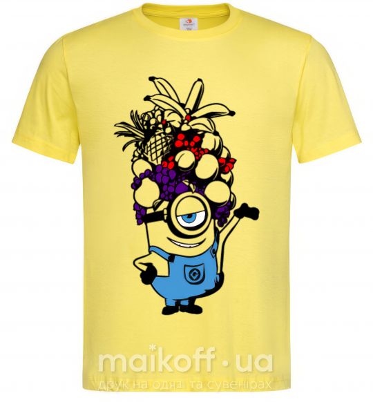 Чоловіча футболка Миньон с фруктами Лимонний фото