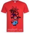 Чоловіча футболка Миньон с фруктами Червоний фото