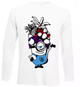 Лонгслив Міньйон з фруктами Белый фото