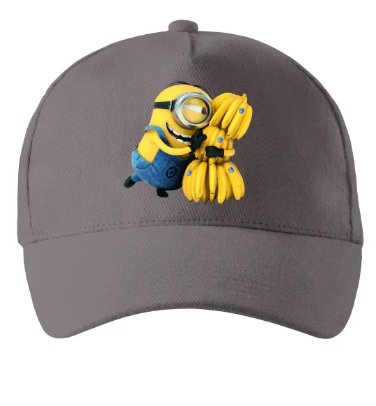 Кепка Міньйон та багато бананів Сірий фото
