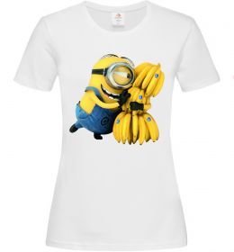 Жіноча футболка Міньйон та багато бананів Жіноча футболка Міньйон та багато бананів
