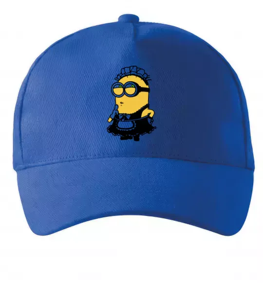 Кепка Міньйон покоївка Ярко-синий фото